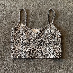 SHEIN Size S leopard print crop top